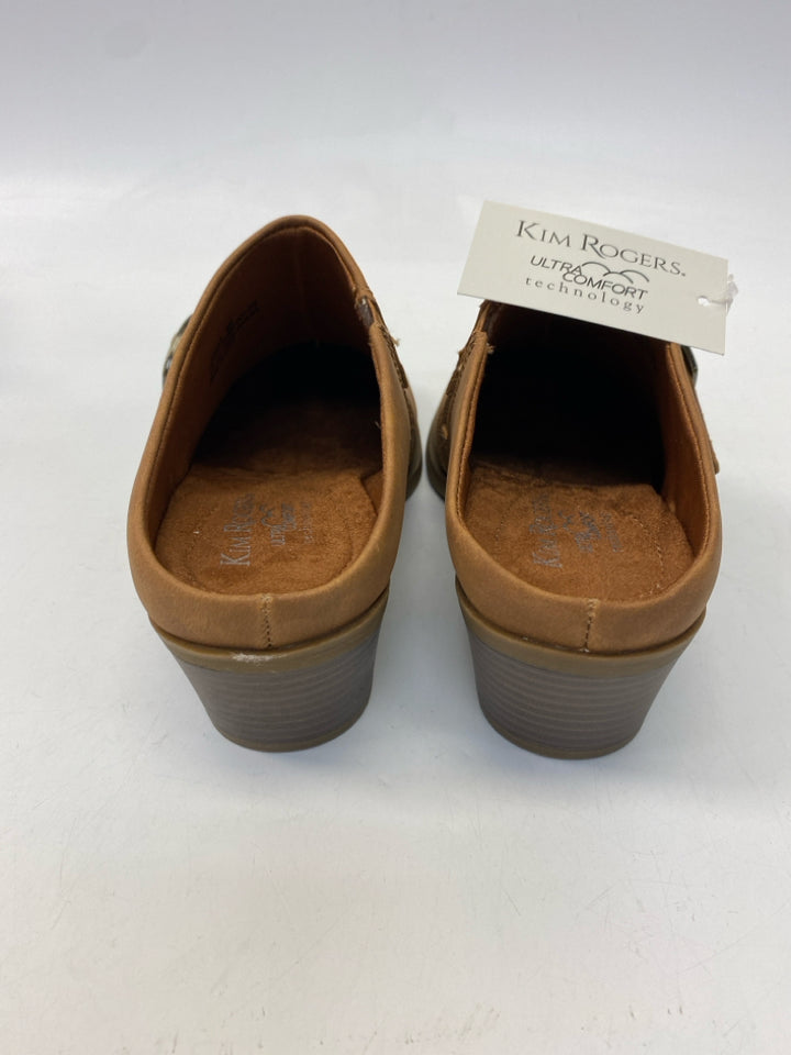 NWT Kim Rogers  Size 8 Brown Clogs
