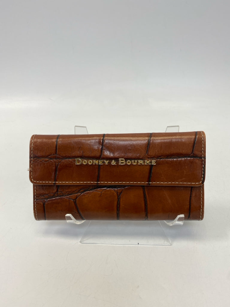 Dooney &amp; Bourke Brown Embossed Wallet