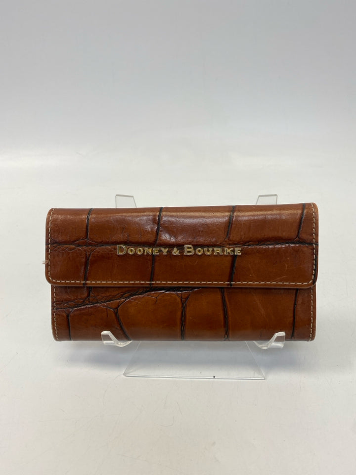 Dooney &amp; Bourke Brown Embossed Wallet