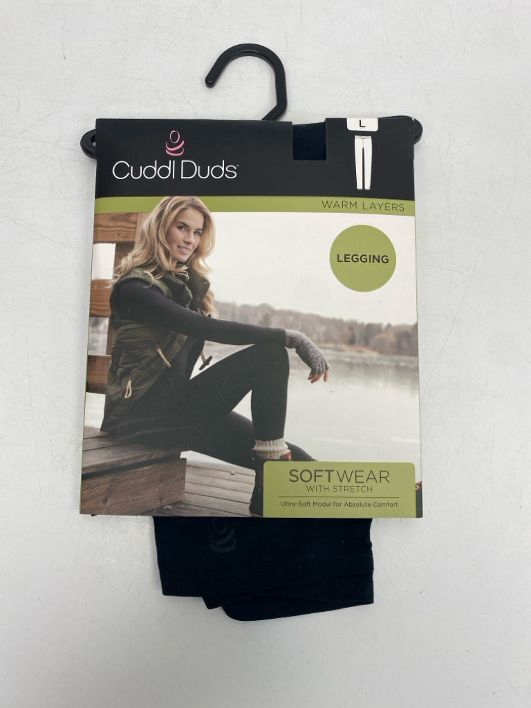 NEW/PKG Cuddl duds Black Tights - Dance