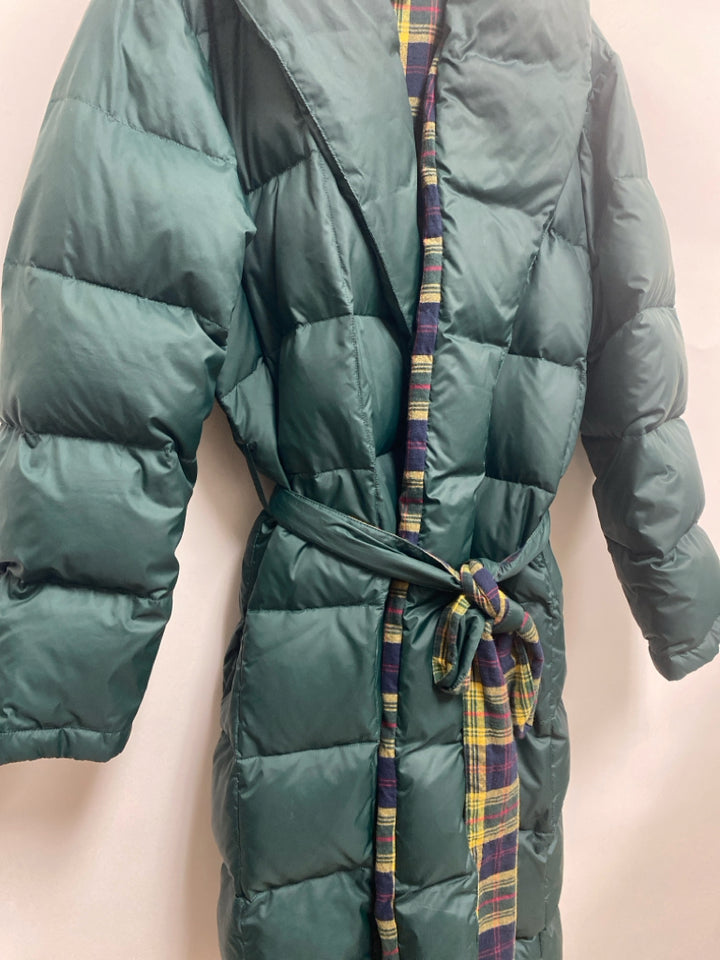 Lands End Size L Green Puffer Down Men&