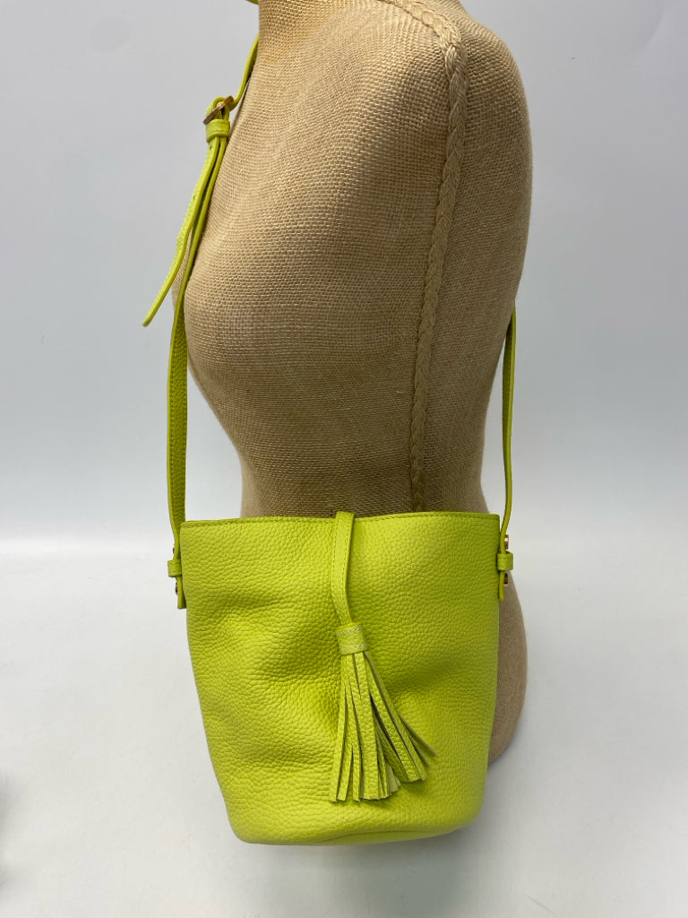 Boden Lime Green Tassel(es) Leather Crossbody