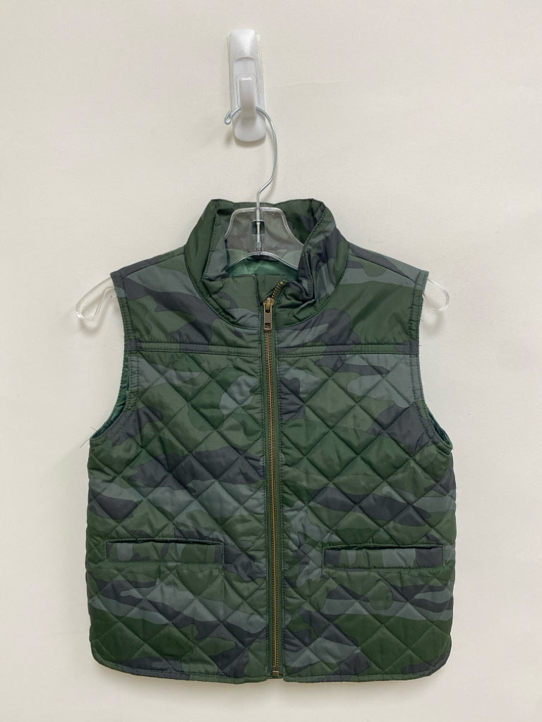 Crew Cuts SIZE 4/5 Green Camouflage Zip Down Boy&