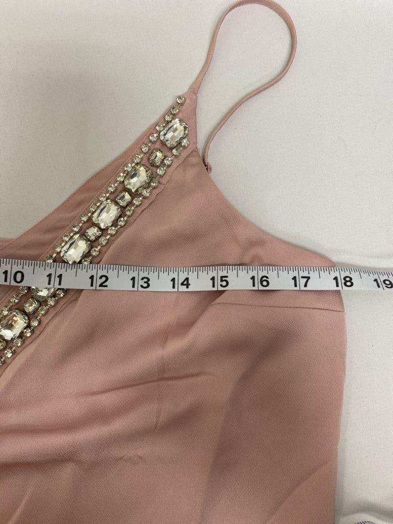 NWT Express Size M Pink Rhinestone Tank Ladies Top