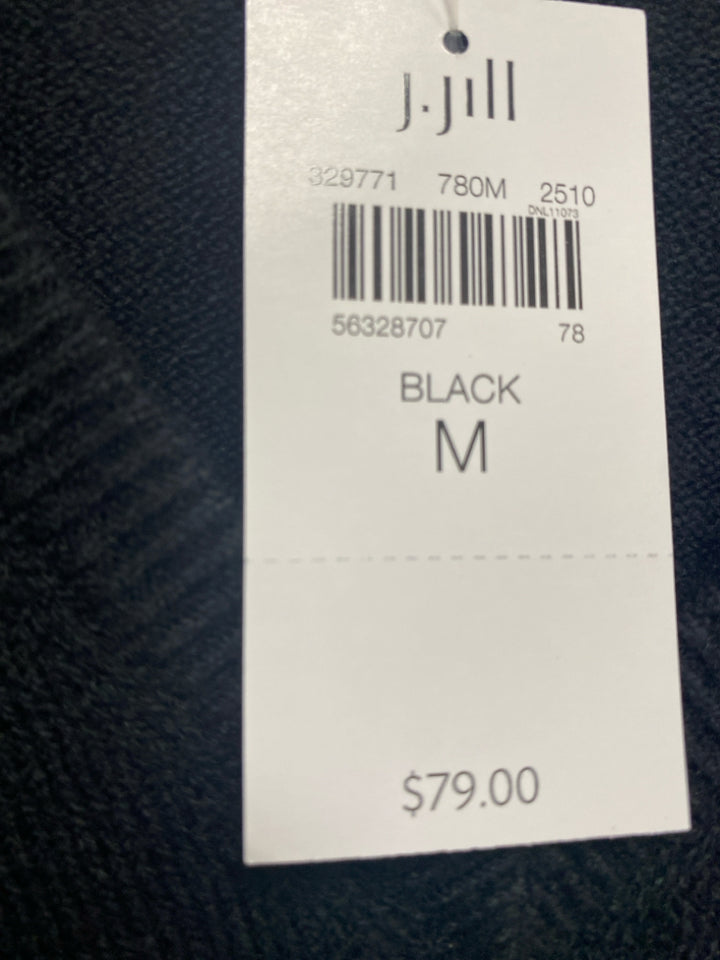 NWT J Jill Size M Black Ladies Sweater