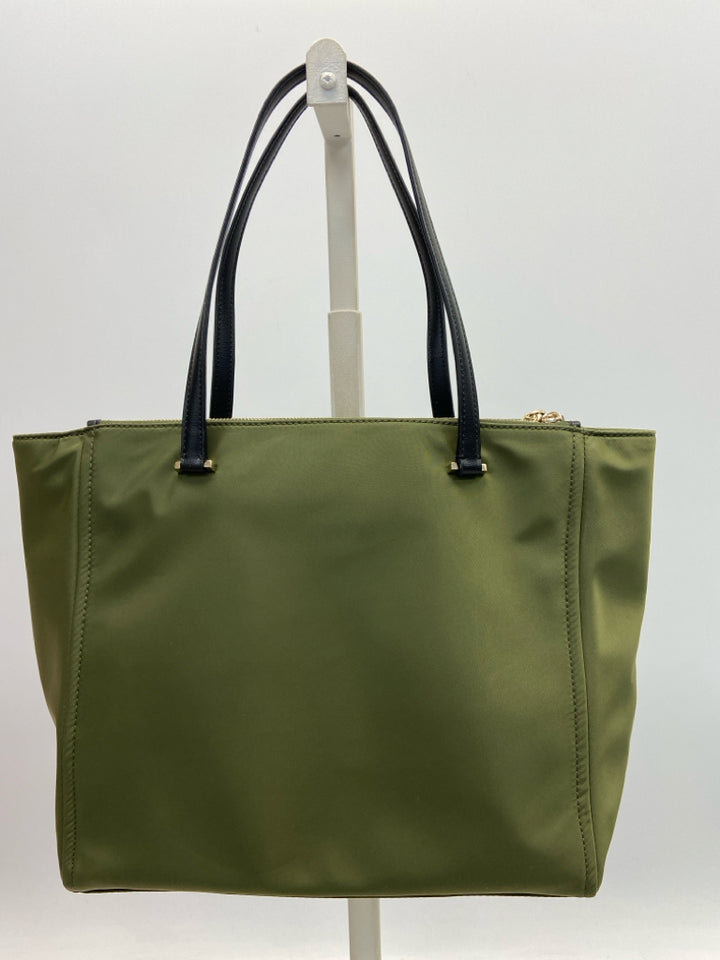 Kate Spade Dark Olive Black Nylon Handbag