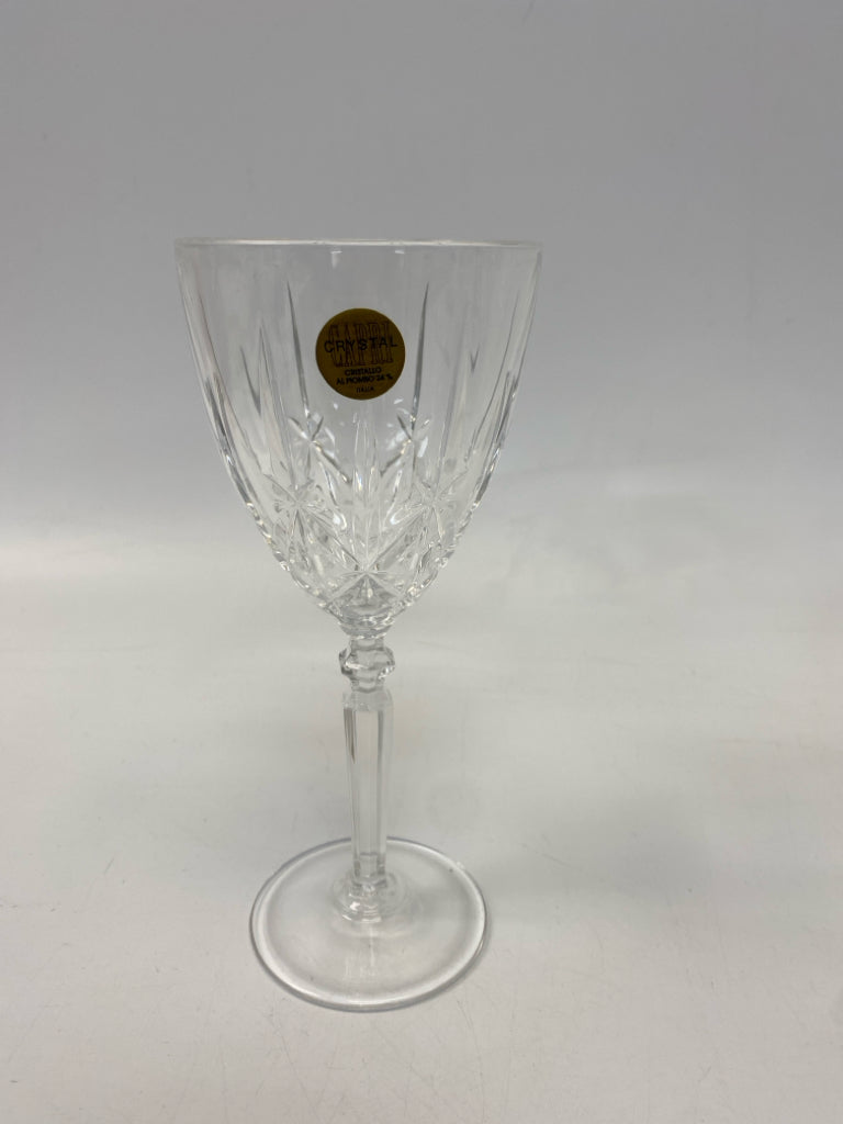 Clear Etched Crystal Glassware