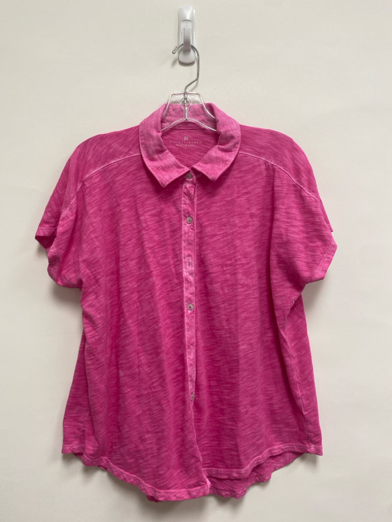 elliott lauren Size L Faded Pink Button Up Ladies Top