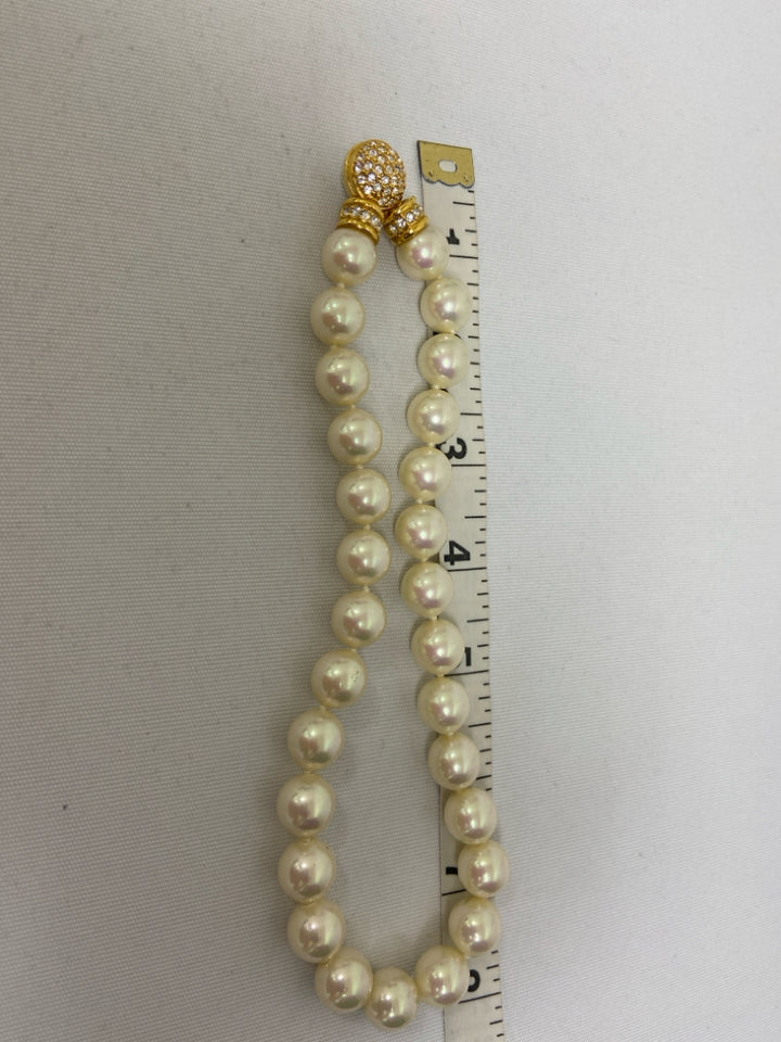 Dior Champagne Gold Color Jeweled Necklace