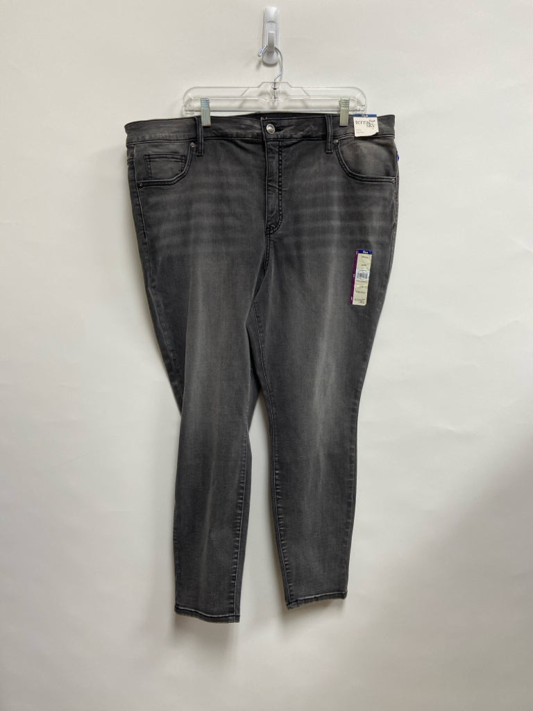 NWT terra &amp; sky Size 20W Charcoal Plus Size Jeans