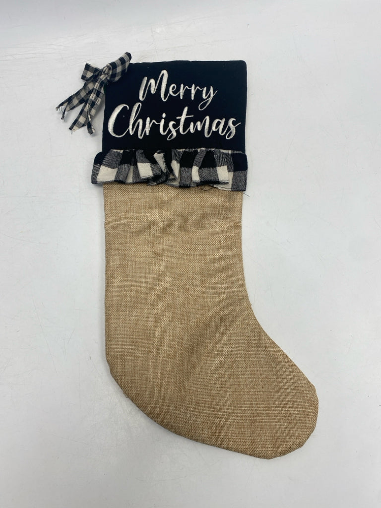 Brown Black/White Buffalo Check Christmas