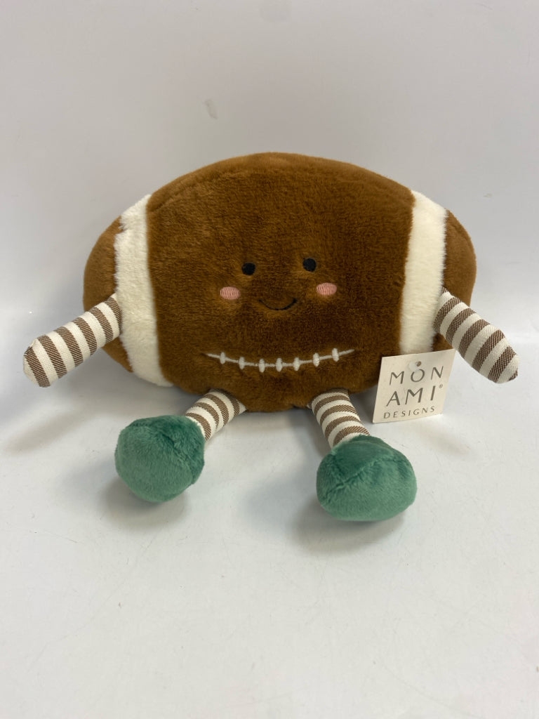 Mon Ami Brown Multi Color Football Stuffed Animal