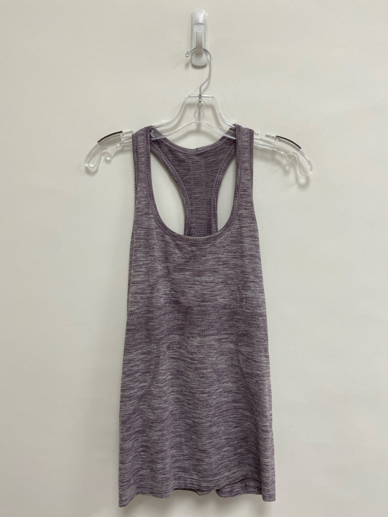 Lululemon Size 10 Purple Gray Streaked Tank Athletic Top