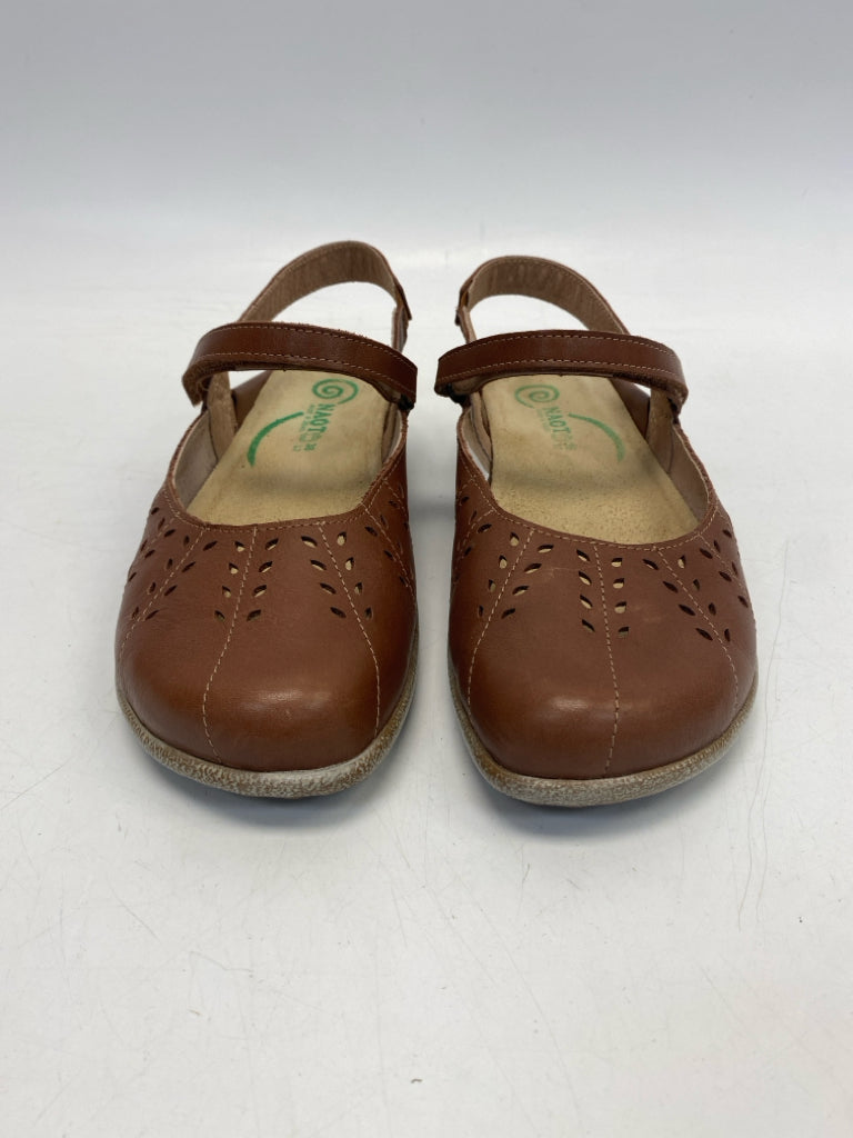 NWOT Naot EU Shoe Size 38 US Shoe Size 7 Brown Perforated Flats