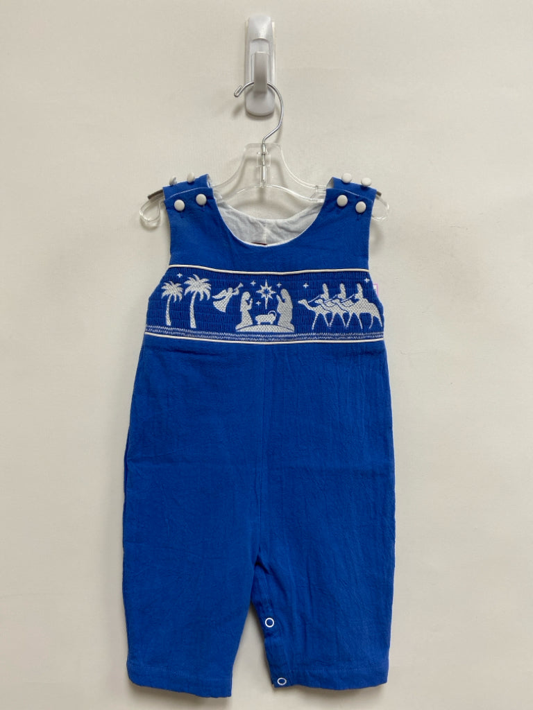 SIZE 3-6M Blue White Smocking Boy&