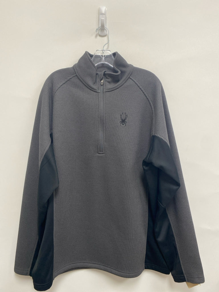 Spyder Size XL Charcoal Quarter Zip Men&