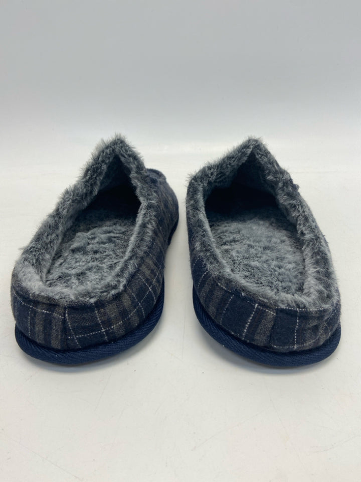 Size XL Navy Gray Plaid Men&