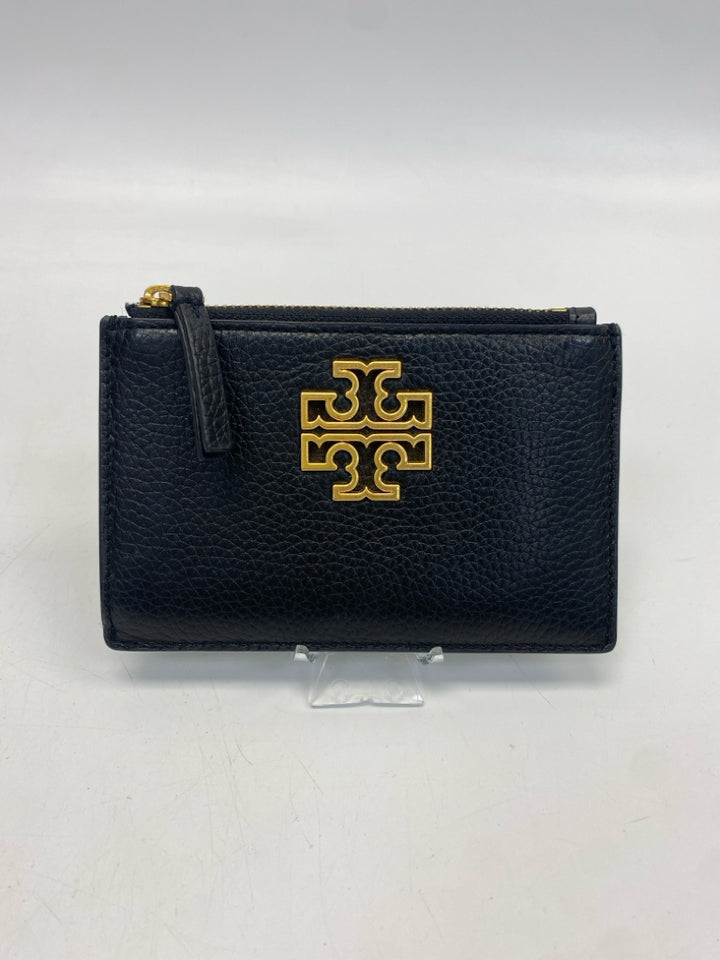 Tory Burch Black Gold Logo Wallet