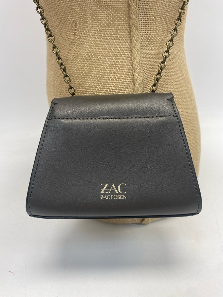 Zac Posen Gray Gold Chain(s) Crossbody