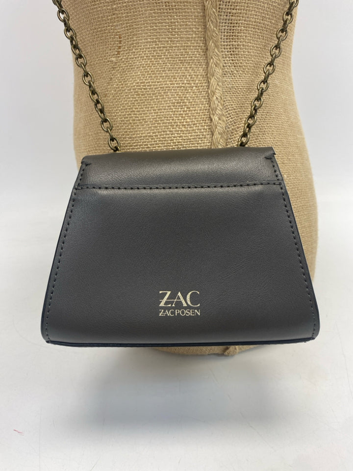 Zac Posen Gray Gold Chain(s) Crossbody