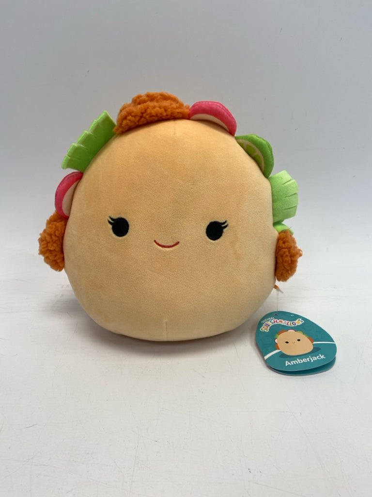 NWT Squishmallows Orange Green Stuffed Animal