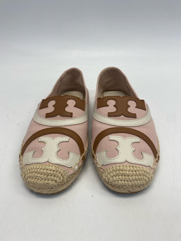 Tory Burch  Size 7 Pink Brown/White Flats