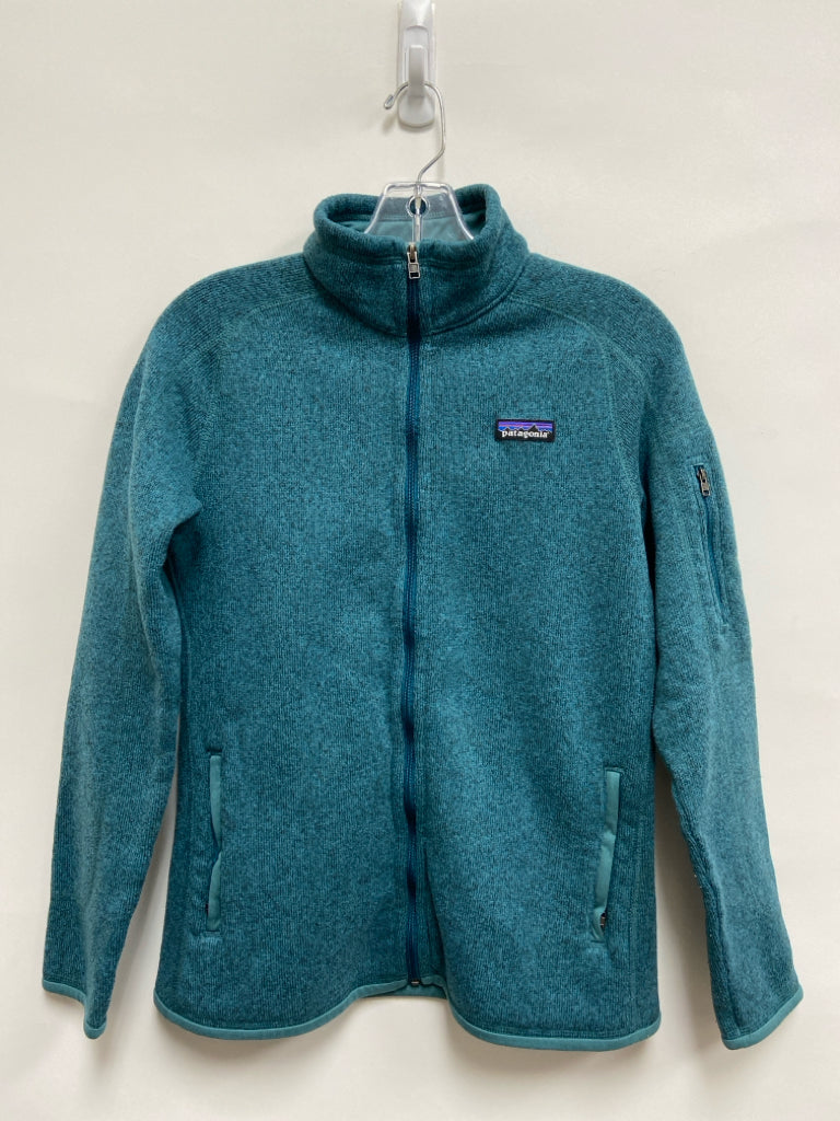 Patagonia Size M Teal Blue Mottled Ladies Jacket