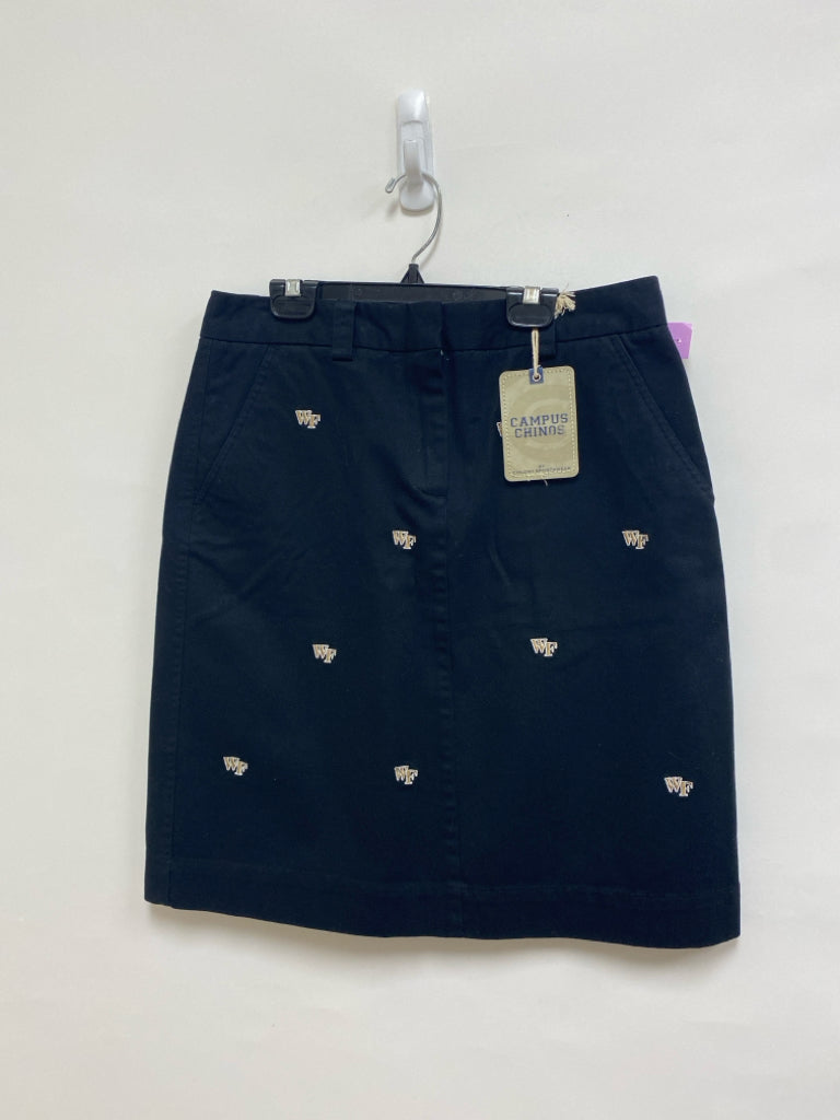NWT Size 8 Black White/Gold Wake Forest Ladies Skirt
