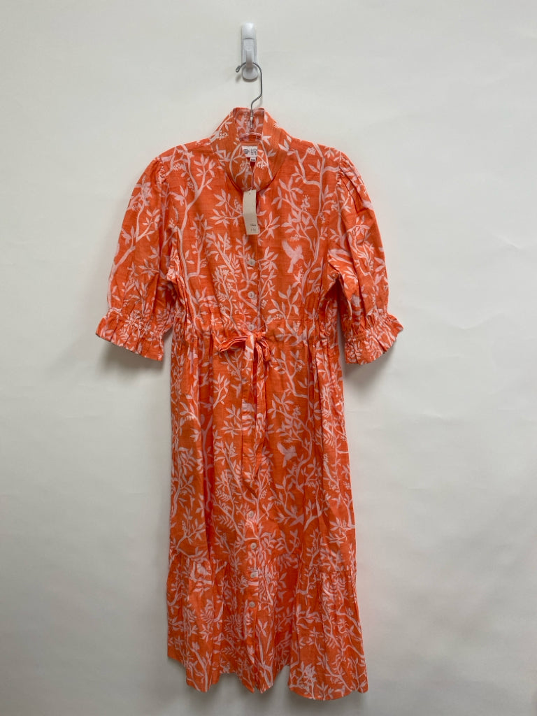 NWT Size S Coral Pale Pink Birds Ladies Dress
