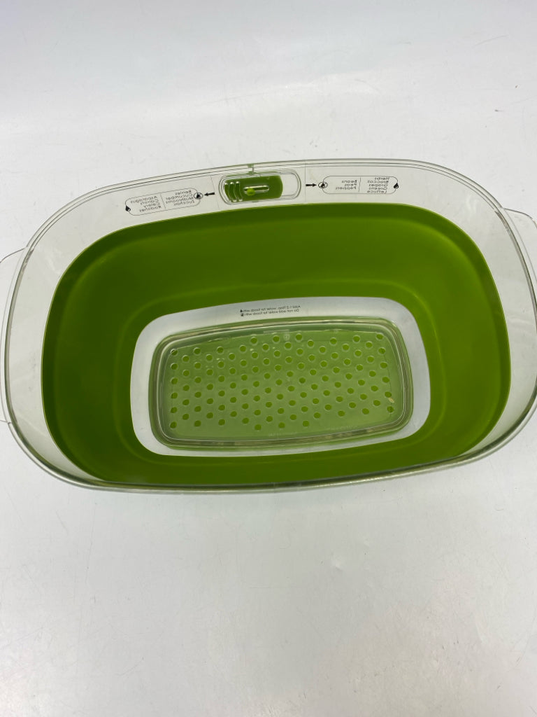 Food Network Clear Green Storage Container