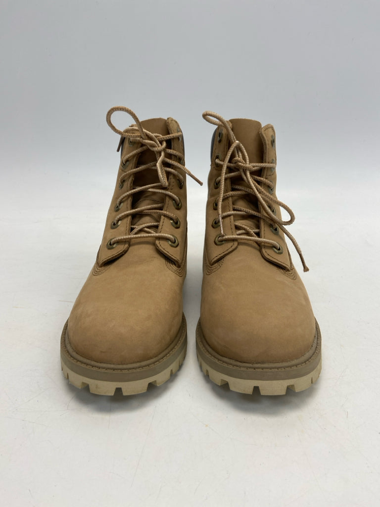 Timberland SIZE 4 Brown Lace-Up Boy&
