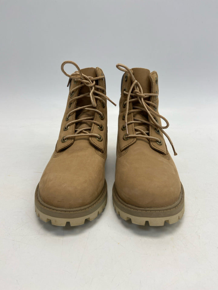 Timberland SIZE 4 Brown Lace-Up Boy&