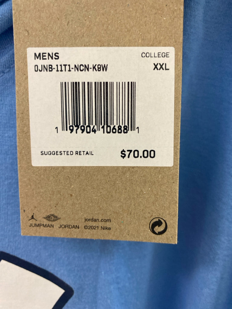 NWT Nike Size 2X Blue White Hooded Men&