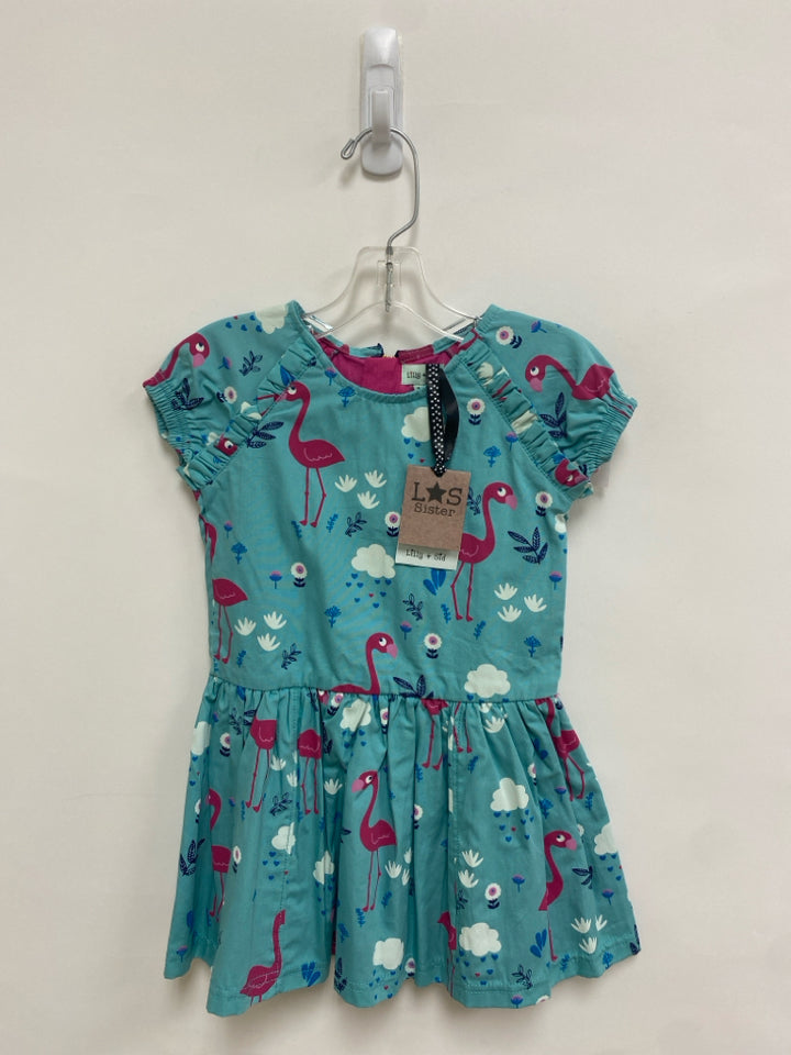NWT SIZE 2/3T Blue Pink/White Flamingo Girl&