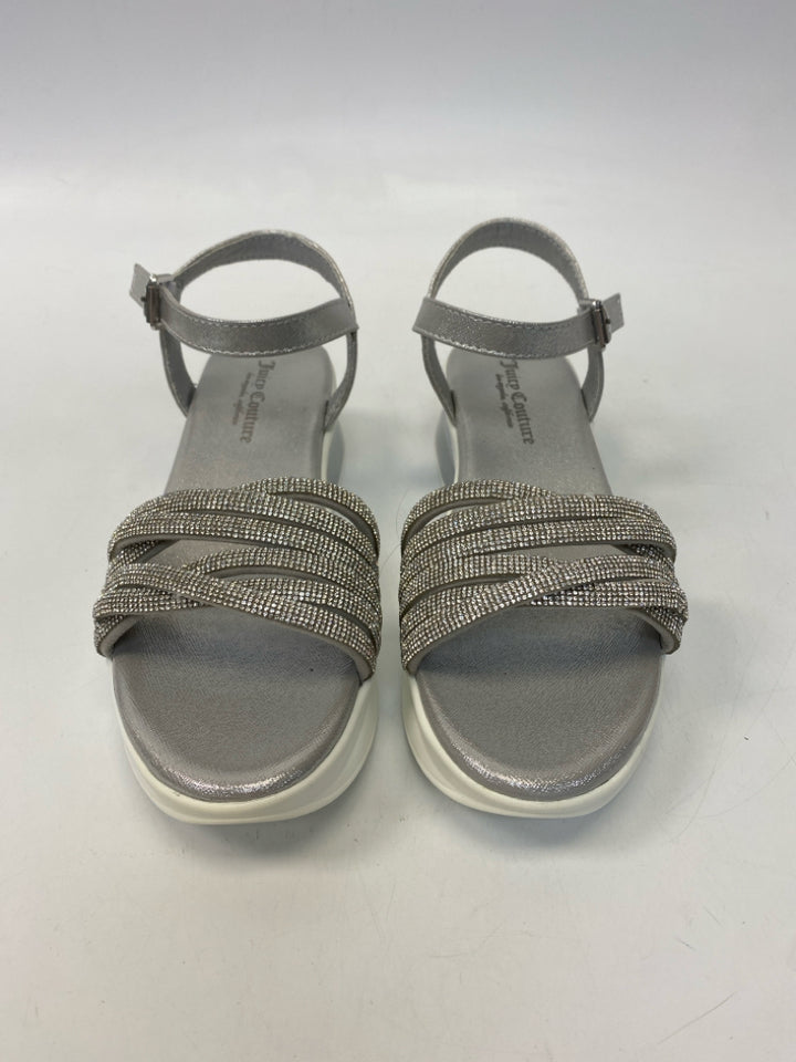 NWOT Juicy Couture  Size 8 Silver Rhinestone(s) Sandals