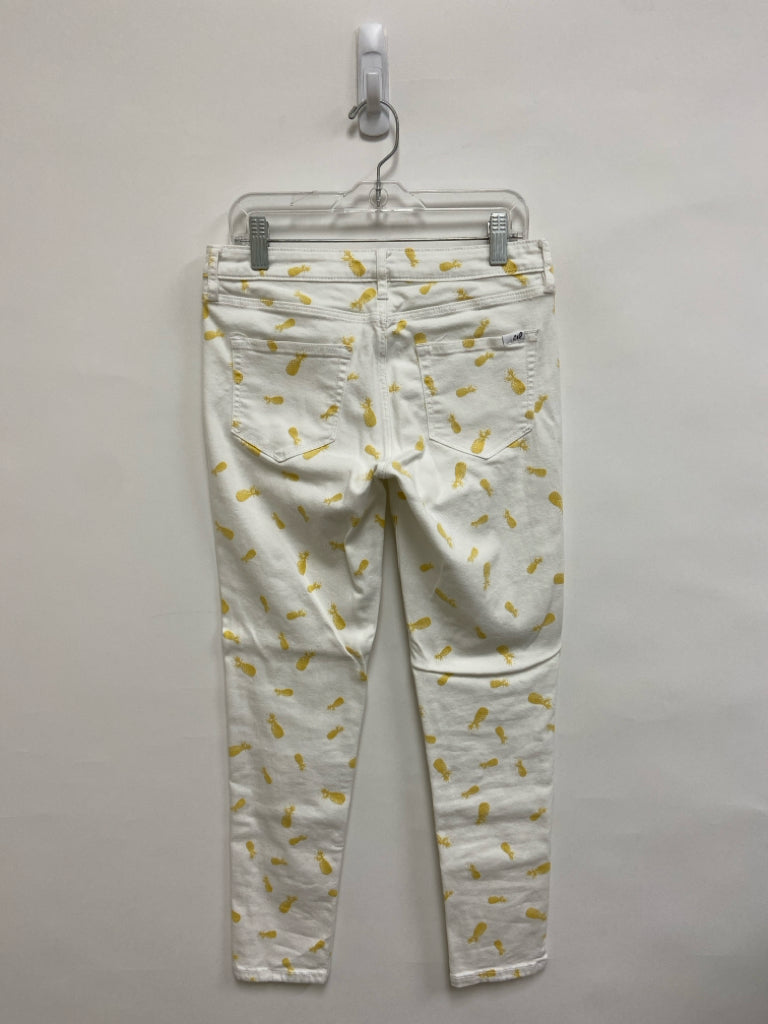 Chip/Pepper Size 26 White Yellow Ladies Jeans