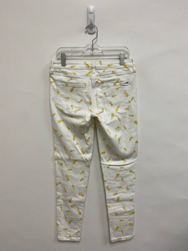 Chip/Pepper Size 26 White Yellow Ladies Jeans