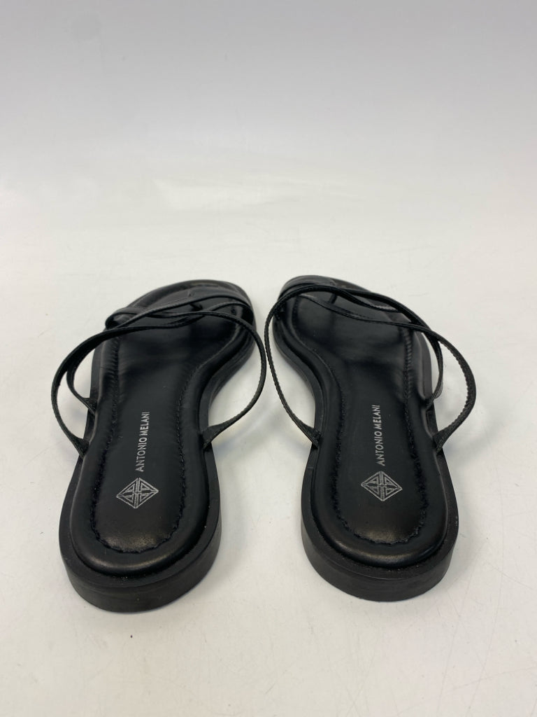 Antonio Melani  Size 8.5 Black Crisscross Sandals