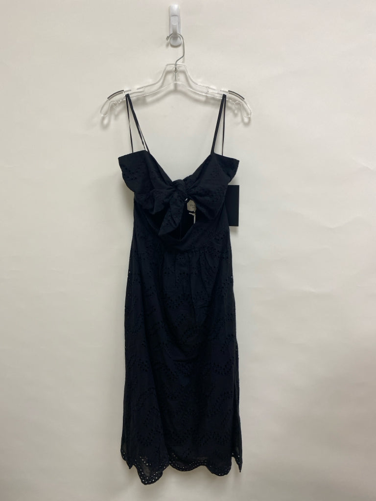 NWT Size L Black Sleeveless Eyelet Ladies Dress
