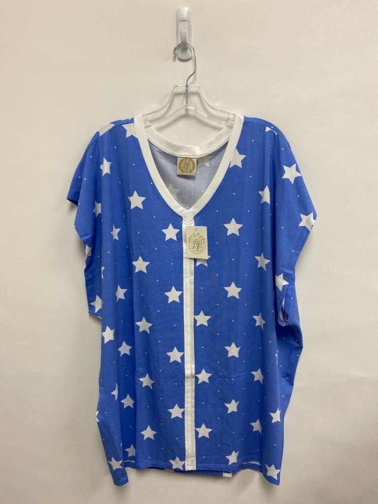 NWT Beaufort Bonnet Co. Size S Blue White Stars Ladies Coverup