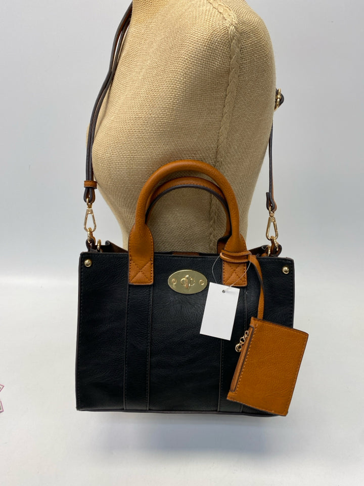NWT Black Brown Crossbody
