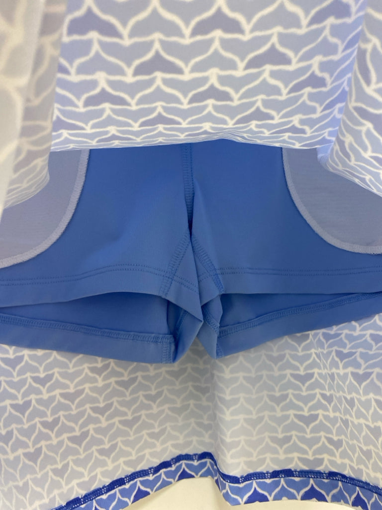 NWT Vineyard Vines Size XS Blue White Print Athletic Skort