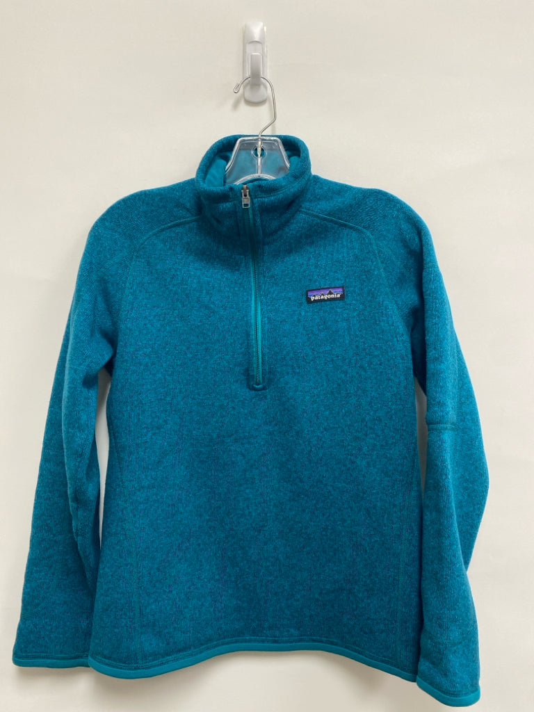 Patagonia Size M Teal Blue Ladies Pullover