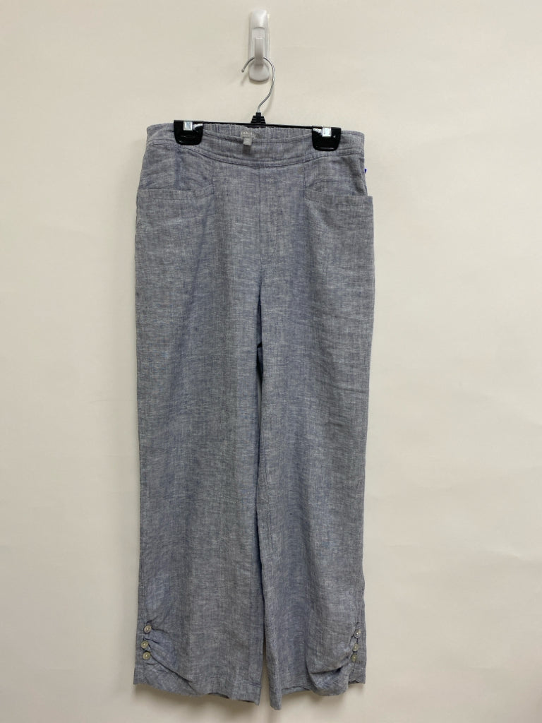 HabitaT Size XXS Gray Linen Blend Ladies Pants