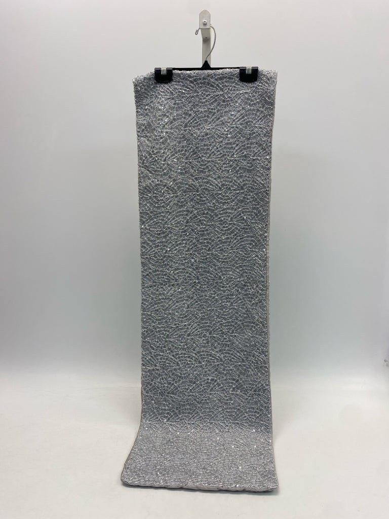 Silver Beaded Table Runner