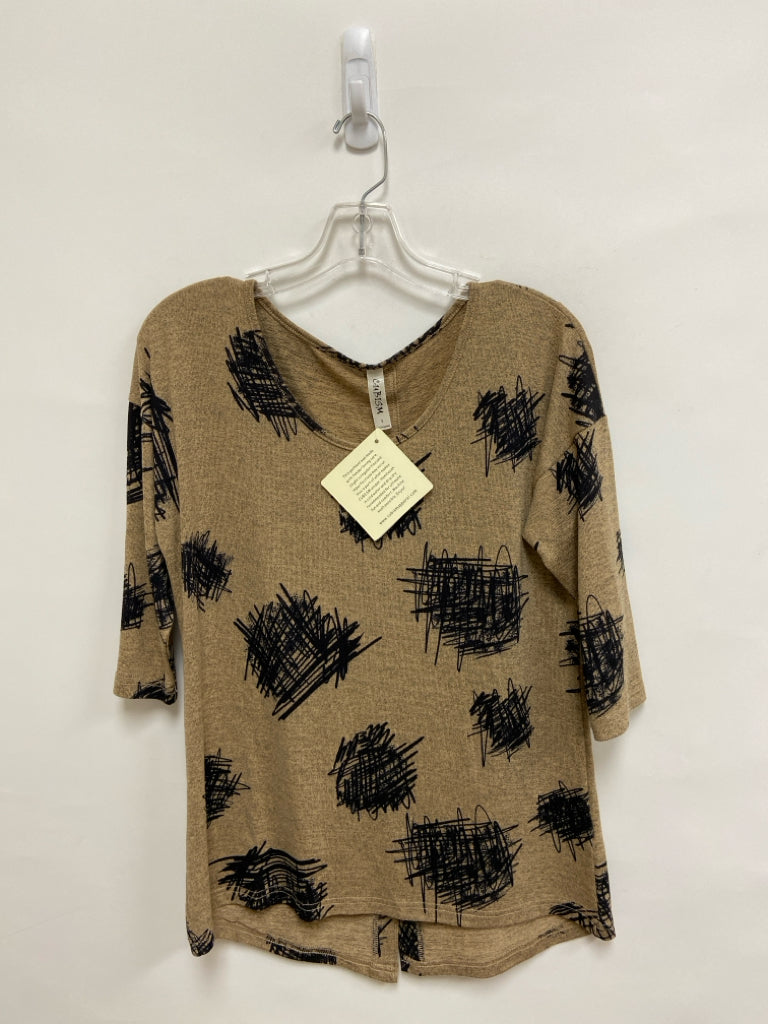 NWT Size S Brown Black Ladies Top