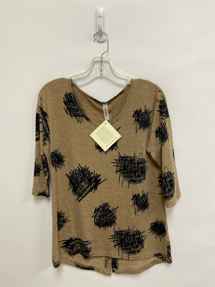 NWT Size S Brown Black Ladies Top