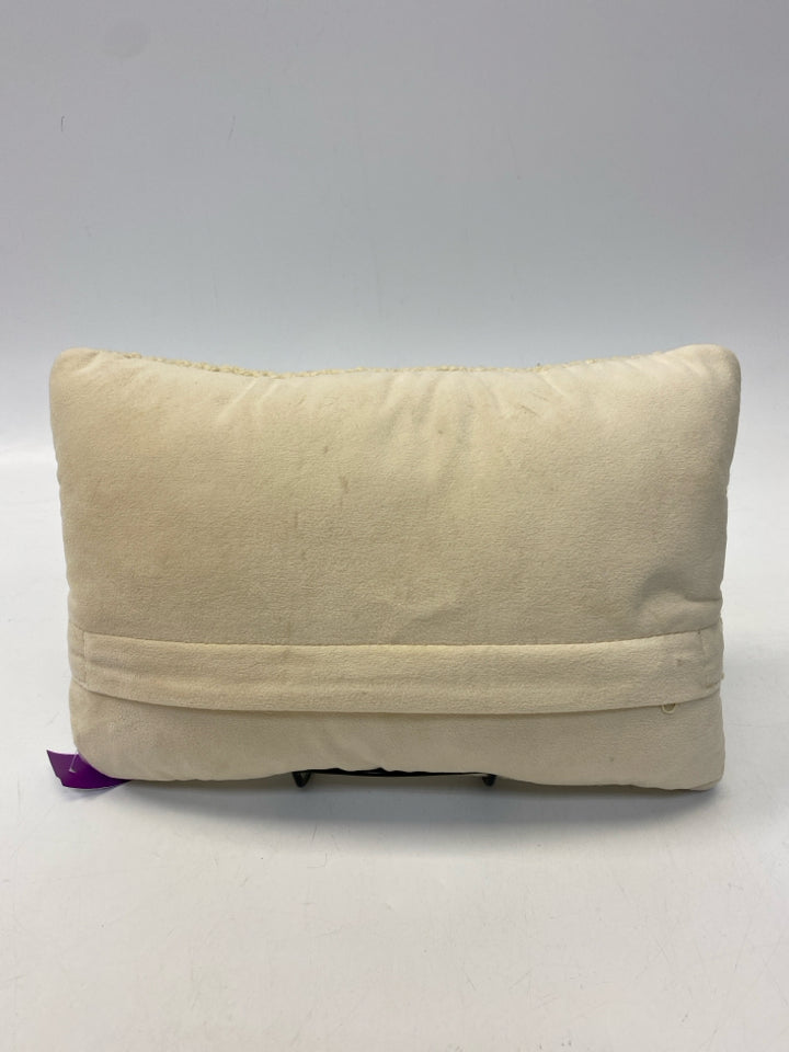 Cream/Yellow Brown/Green Bee Pillow