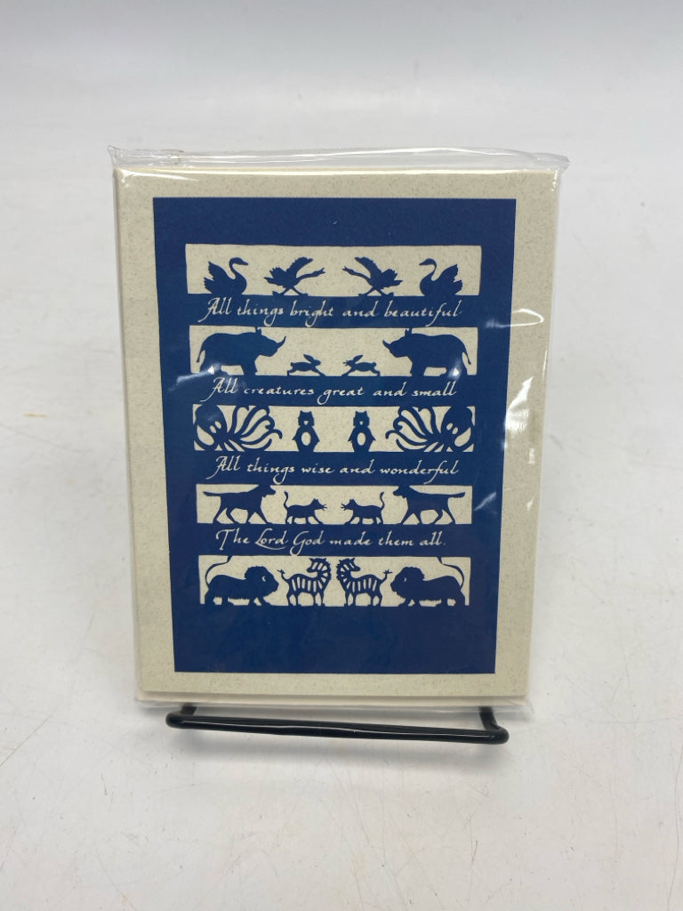 NEW Cream Blue Stationery