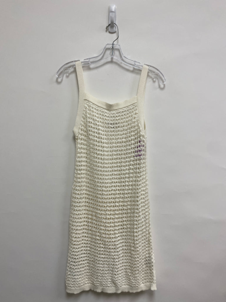 Madewell Size S White Sleeveless Crochet Ladies Dress